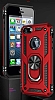 Eiroo Magnet Ring iPhone SE / 5 / 5S Ultra Koruma Siyah Klf - Resim: 4