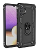 Eiroo Magnet Ring Samsung Galaxy A23 Ultra Koruma Siyah Klf