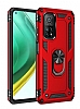 Eiroo Magnet Ring Xiaomi Mi 10T Pro 5G Ultra Koruma Krmz Klf