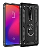 Eiroo Magnet Ring Xiaomi Mi 9T Ultra Koruma Siyah Klf