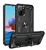 Eiroo Magnet Ring Xiaomi Poco M5s Ultra Koruma Siyah Klf