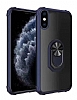 Eiroo Magnetics iPhone XS Max Ultra Koruma Lacivert Klf