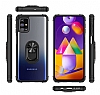 Eiroo Magnetics Samsung Galaxy M31S Ultra Koruma Lacivert Klf - Resim: 1