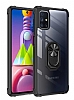 Eiroo Magnetics Samsung Galaxy M51 Ultra Koruma Siyah Klf