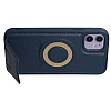 Eiroo Magneticsafe iPhone 11 Standl Lacivert Rubber Klf - Resim 2