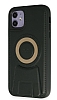 Eiroo Magneticsafe iPhone 11 Standl Yeil Rubber Klf