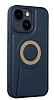 Eiroo Magneticsafe iPhone 14 Standl Lacivert Rubber Klf