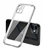 Eiroo Matte Crystal iPhone 11 Kamera Korumal Silver Rubber Klf