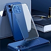 Eiroo Matte Crystal iPhone 12 Kamera Korumalı Mavi Rubber Kılıf - Resim: 5