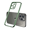 Eiroo Matte Crystal iPhone 12 Pro Kamera Korumal Yeil Rubber Klf