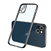 Eiroo Matte Crystal iPhone 13 Kamera Korumal Siyah Rubber Klf