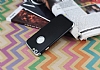 Eiroo Matte Fit iPhone 6 / 6S Silver Kenarl Siyah Silikon Klf - Resim: 2