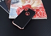 Eiroo Matte Fit iPhone X / XS Rose Gold Kenarl Siyah Silikon Klf - Resim: 3