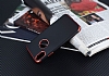 Eiroo Matte Fit iPhone X / XS Krmz Kenarl Siyah Silikon Klf - Resim: 2