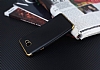 Eiroo Matte Fit Samsung Galaxy J7 Prime / J7 Prime 2 Gold Kenarl Siyah Silikon Klf - Resim: 2