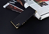 Eiroo Matte Fit Sony Xperia XA1 Gold Kenarl Siyah Silikon Klf - Resim: 2