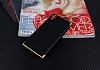 Eiroo Matte Fit Sony Xperia XA1 Gold Kenarl Siyah Silikon Klf - Resim: 1