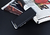 Eiroo Matte Fit Xiaomi Mi 6 Silver Kenarl Siyah Silikon Klf - Resim: 2