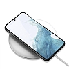 Eiroo Matte Slim Samsung Galaxy S23 Standl Silver Rubber Klf - Resim 7