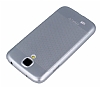 Eiroo Maxfit Samsung i9500 Galaxy S4 Ultra nce Silver Rubber Klf - Resim: 2