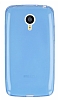 Meizu MX4 Ultra nce effaf Mavi Silikon Klf