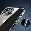 Eiroo Metal Serisi iPhone 13 Pro Max Silikon Kenarl effaf Rubber Klf - Resim: 4