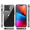 Eiroo Metal Serisi iPhone 13 Pro Silikon Kenarl effaf Rubber Klf - Resim: 2