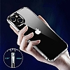 Eiroo Metal Serisi iPhone 14 Plus Silikon Kenarl effaf Rubber Klf - Resim 9