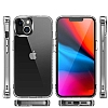 Eiroo Metal Serisi iPhone 14 Plus Silikon Kenarl effaf Rubber Klf - Resim 2