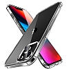 Eiroo Metal Serisi iPhone 14 Plus Silikon Kenarl effaf Rubber Klf - Resim: 1