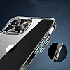Eiroo Metal Serisi iPhone 14 Plus Silikon Kenarl effaf Rubber Klf - Resim: 8