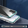 Eiroo Metal Serisi Samsung Galaxy S21 FE 5G Silikon Kenarl effaf Rubber Klf - Resim 10