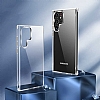 Eiroo Metal Serisi Samsung Galaxy S22 Ultra 5G Silikon Kenarl effaf Rubber Klf - Resim: 10