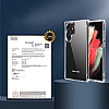 Eiroo Metal Serisi Samsung Galaxy S22 Ultra 5G Silikon Kenarl effaf Rubber Klf - Resim: 12
