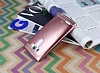 Eiroo Metallic Fit LG G4 Pembe Silikon Klf - Resim 2