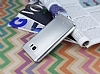 Eiroo Metallic Fit Samsung Galaxy Note 5 Silver Silikon Klf - Resim 2
