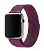 Eiroo Milanese Loop Apple Watch 4 / Watch 5 Mor Metal Kordon (44 mm)