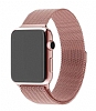 Eiroo Milanese Loop Apple Watch 4 / Watch 5 Rose Gold Metal Kordon (40 mm)