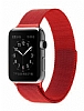 Eiroo Milanese Loop Apple Watch / Watch 2 / Watch 3 Krmz Metal Kordon (42 mm)