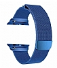 Eiroo Milanese Loop Apple Watch / Watch 2 / Watch 3 Lacivert Metal Kordon (38 mm) - Resim 4