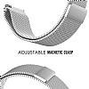 Eiroo Milanese Loop Oppo Watch 46 mm Silver Metal Kordon - Resim 1