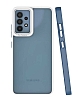 Eiroo Mima Samsung Galaxy A32 4G Kamera Korumal Lacivert Rubber Klf