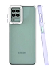 Eiroo Mima Samsung Galaxy M22 Kamera Korumal Lila Rubber Klf