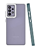 Eiroo Mima Samsung Galaxy A52 Kamera Korumal Koyu Yeil Rubber Klf