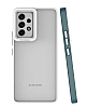 Eiroo Mima Samsung Galaxy A53 5G Kamera Korumal Koyu Yeil Rubber Klf