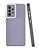Eiroo Mima Samsung Galaxy A52 5G Kamera Korumal Siyah Rubber Klf