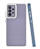 Eiroo Mima Samsung Galaxy A52s 5G Kamera Korumal Lacivert Rubber Klf