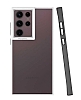 Eiroo Mima Samsung Galaxy S22 Ultra 5G Kamera Korumal Siyah Rubber Klf