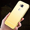 Eiroo Mirror Huawei G8 Metal Kenarl Aynal Gold Rubber Klf - Resim 4