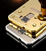 Eiroo Mirror Huawei Honor 7 Metal Kenarl Aynal Siyah Rubber Klf - Resim 5